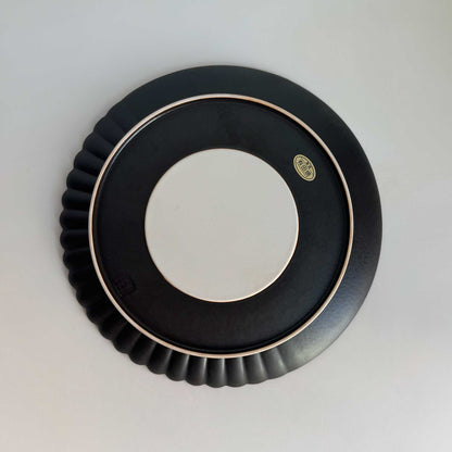 Ocean Bubble Handmade Plate - Large 9.0 in Gold - ZenwareCrafts