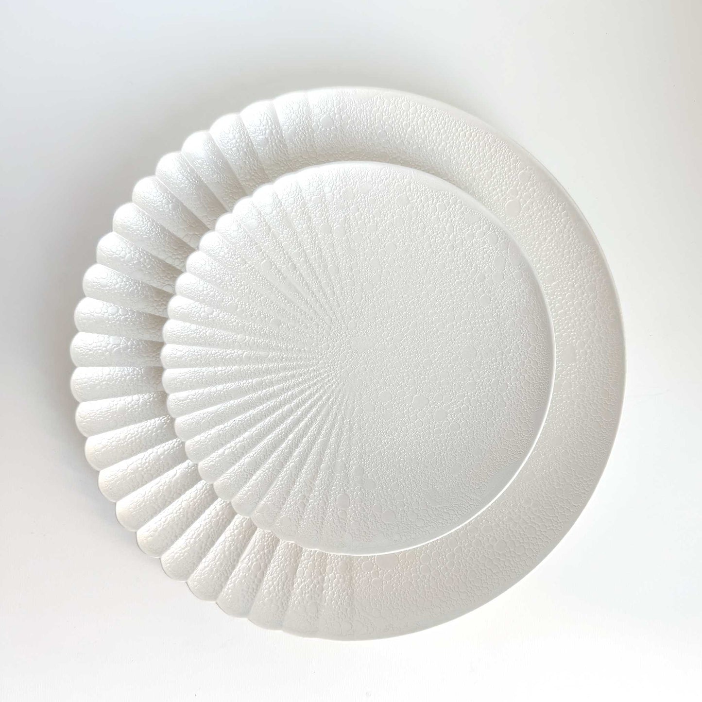 Ocean Bubble Handmade Dinnerware Set - White - ZenwareCrafts