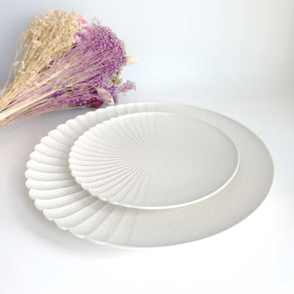 Ocean Bubble Handmade Dinnerware Set - White - ZenwareCrafts