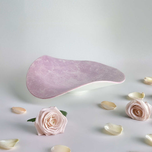 Ocean Bubble Handmade Curvy Bowl - Purple - ZenwareCrafts