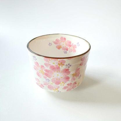 Handmade Matcha Bowl Set with Whisk & Scoop - Cherry Blossom - ZenwareCrafts