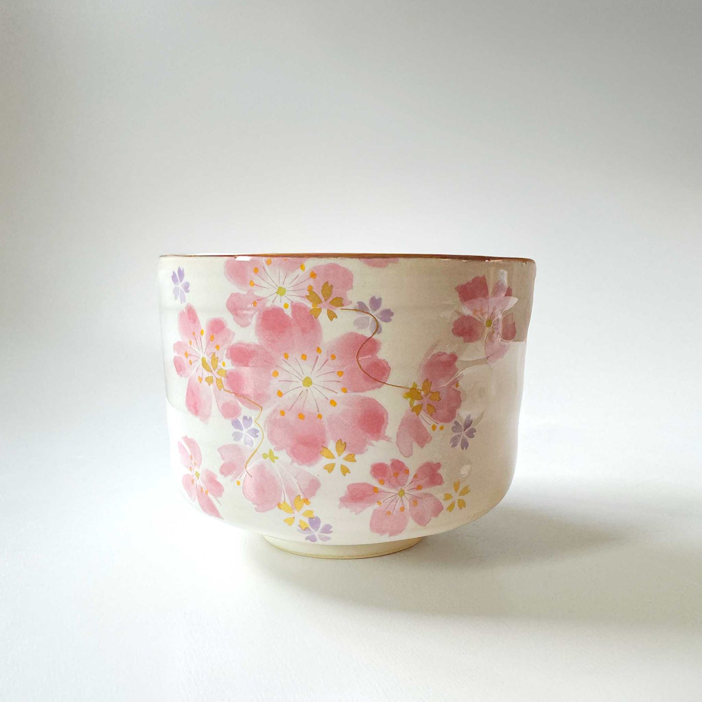 Handmade Matcha Bowl Set with Whisk & Scoop - Cherry Blossom - ZenwareCrafts