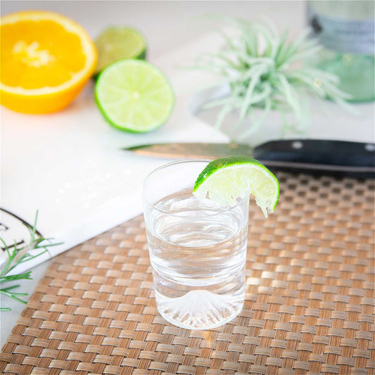 Mt. Fuji Double Shot Glass by Tajima Glass - ZenwareCrafts