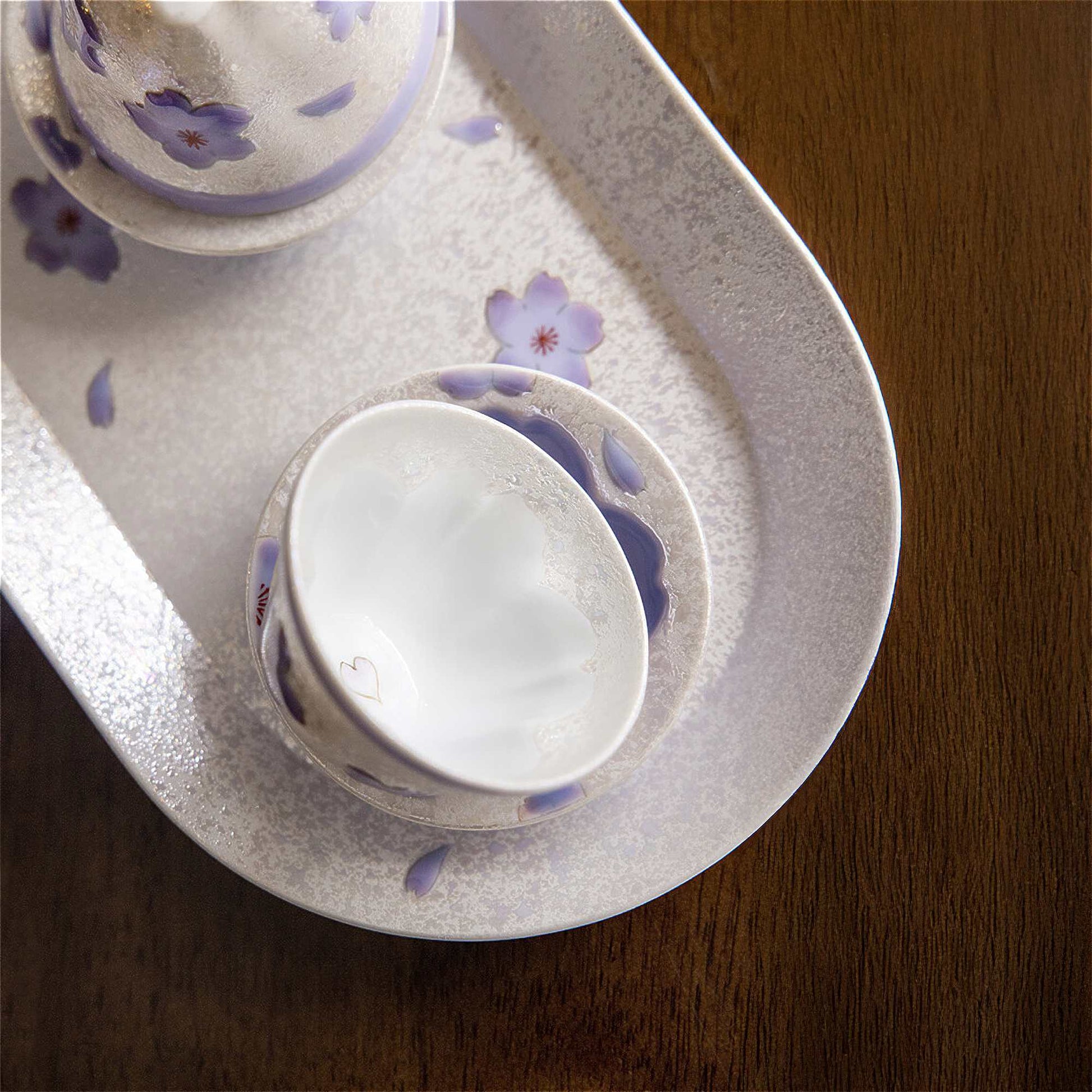 Cherry Blossom Handmade Tea Cup - ZenwareCrafts