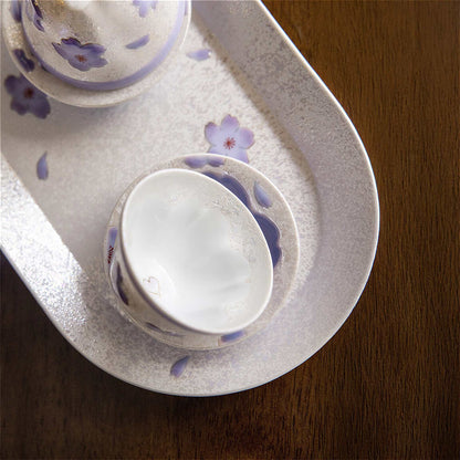 Cherry Blossom Handmade Tea Cup - ZenwareCrafts