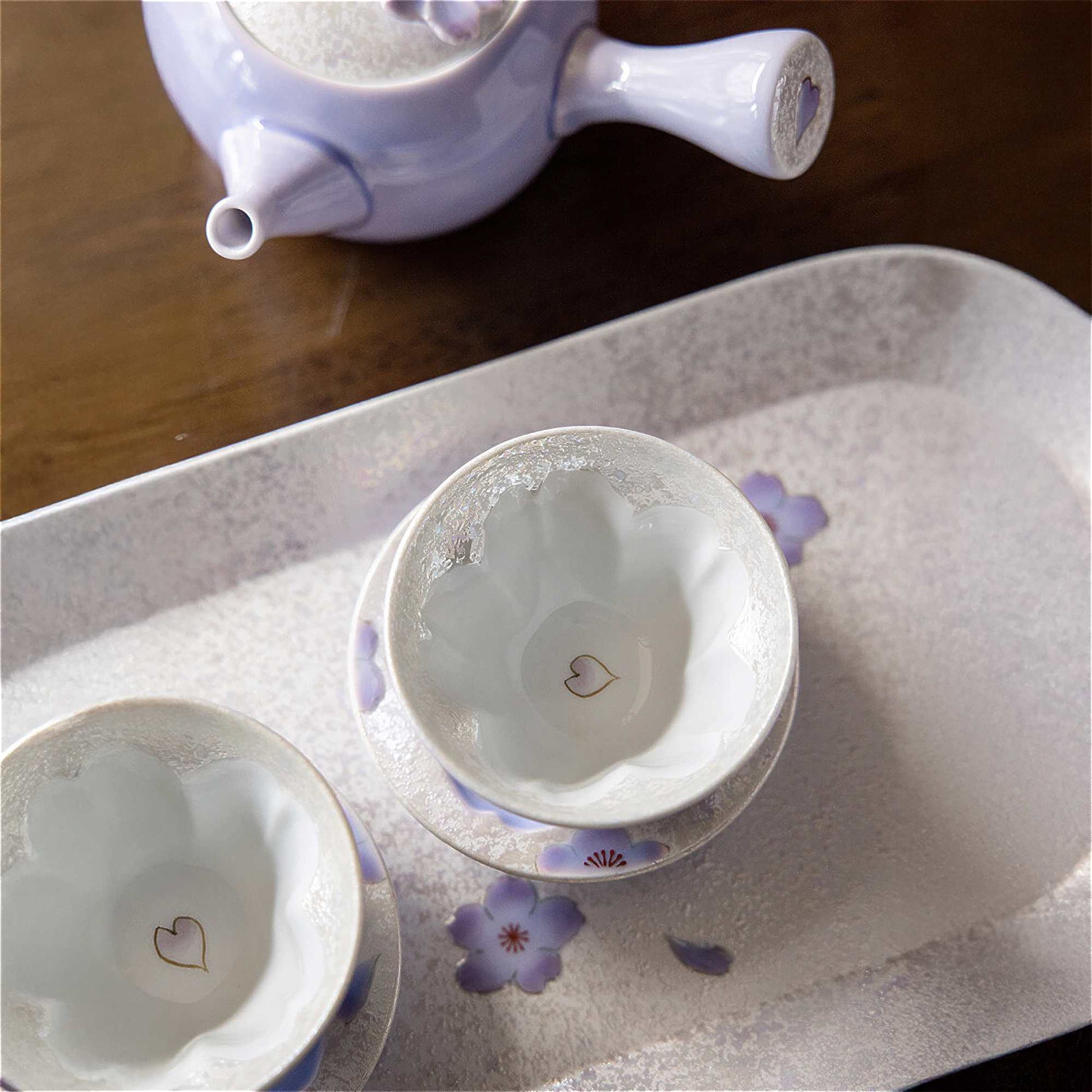 Cherry Blossom Handmade Tea Cup - ZenwareCrafts