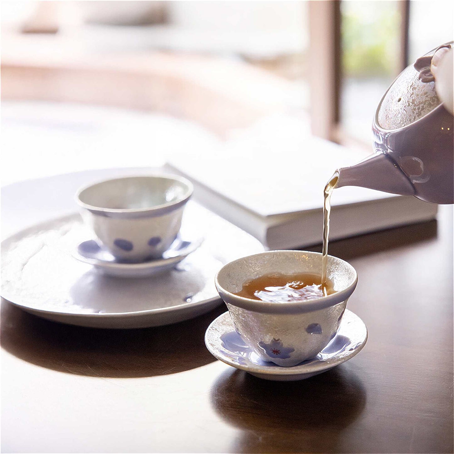 Cherry Blossom Handmade Tea Cup - ZenwareCrafts