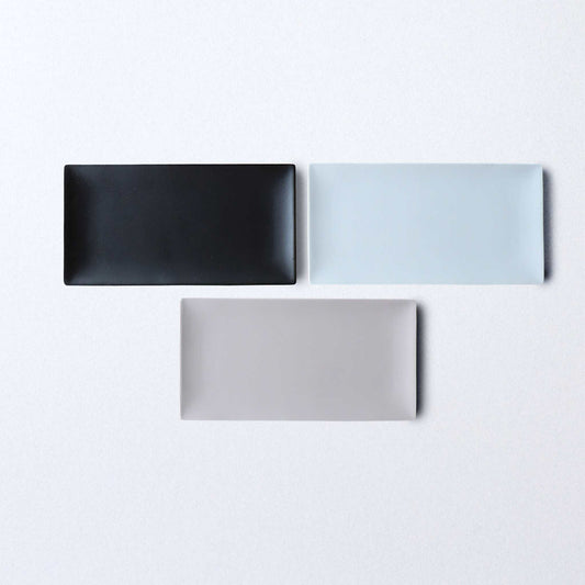 Matte Hasami Ware Handmade Rectangle Plate - ZenwareCrafts