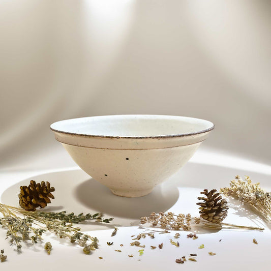 Kohiki Handmade Flared-Rim Bowl by Takashi Sogo - [Limited Qty] - ZenwareCrafts