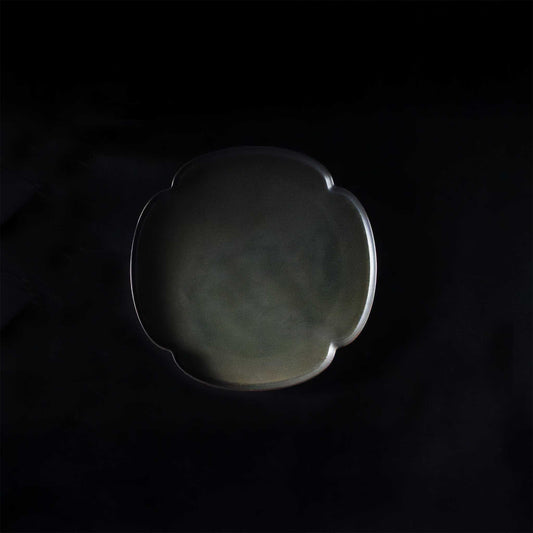 Tsudoi Iron Black Plate by Rina Ono - ZenwareCrafts