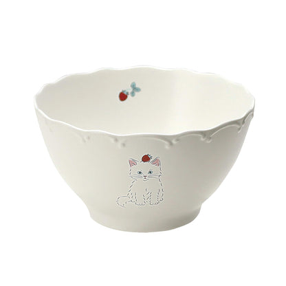 Trio Cat Eco-Friendly Recycled Clay Porcelain Bowl