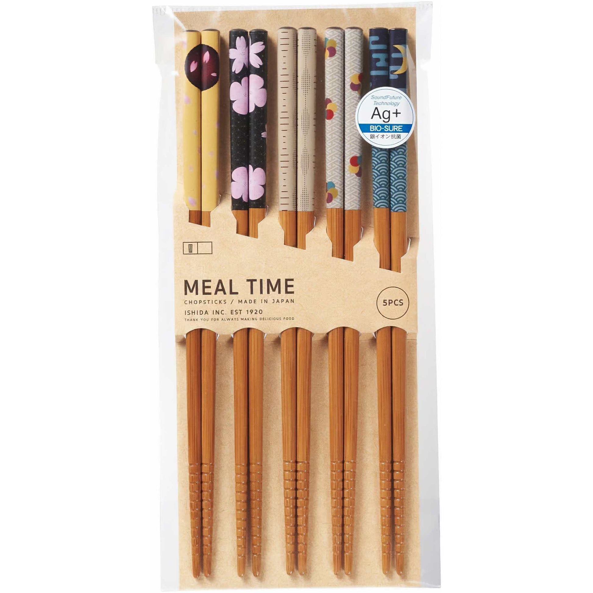 ISHIDA 5-Pair Chopsticks Set - ZenwareCrafts