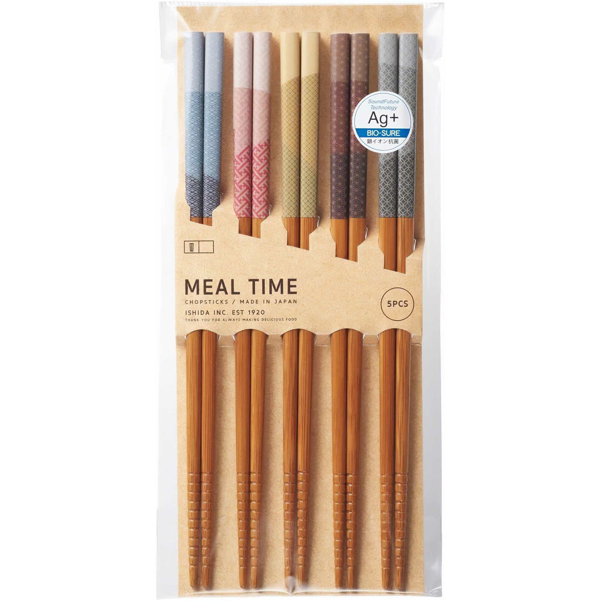 ISHIDA 5-Pair Chopsticks Set - ZenwareCrafts