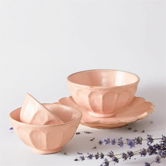 Kaneko Kohyo Rinka Handmade Soup Bowl - Pink