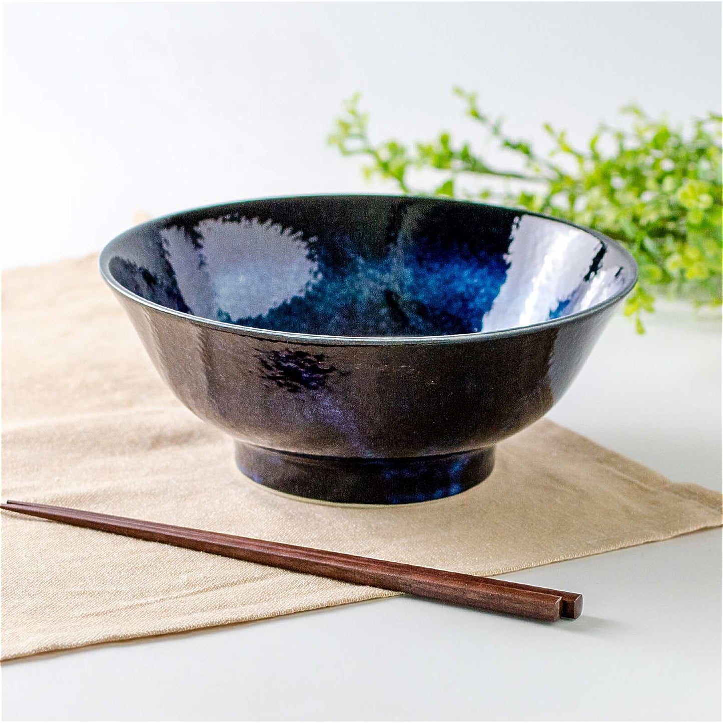 The Sixteen Nights Mino Ware Porcelain 8.3 in Ramen Bowl - ZenwareCrafts