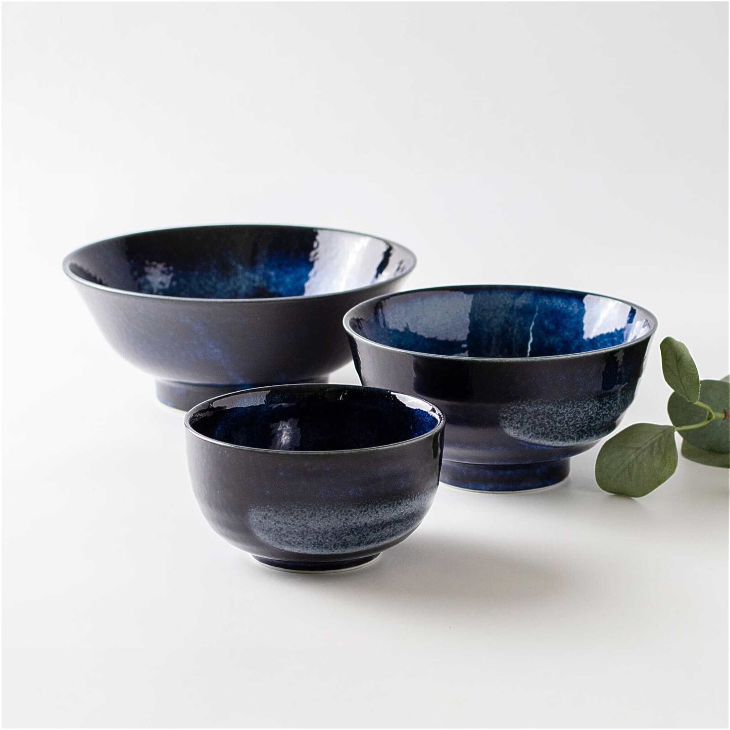 The Sixteen Nights Mino Ware Porcelain 8.3 in Ramen Bowl - ZenwareCrafts