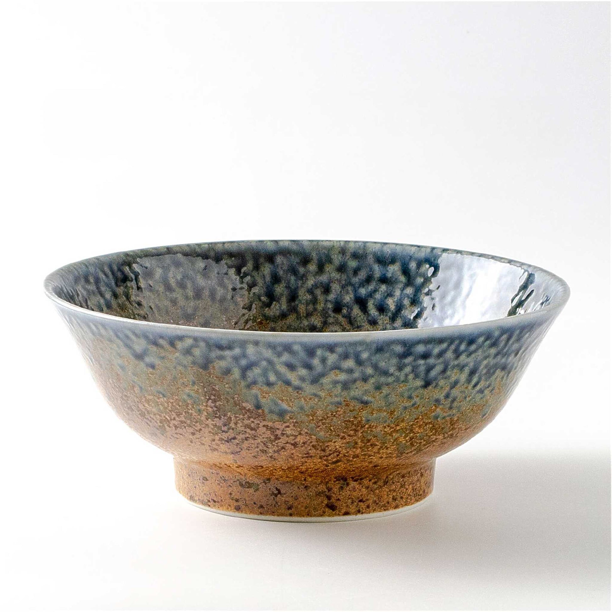 The Sandy Blue Mino Ware Porcelain 8.3 in Ramen Bowl - ZenwareCrafts