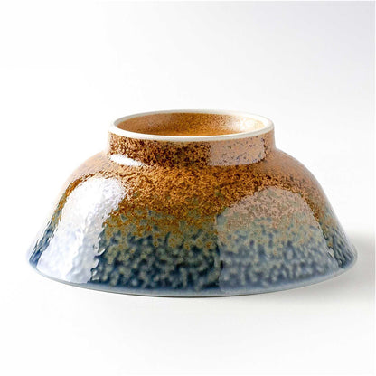 The Sandy Blue Mino Ware Porcelain 8.3 in Ramen Bowl - ZenwareCrafts