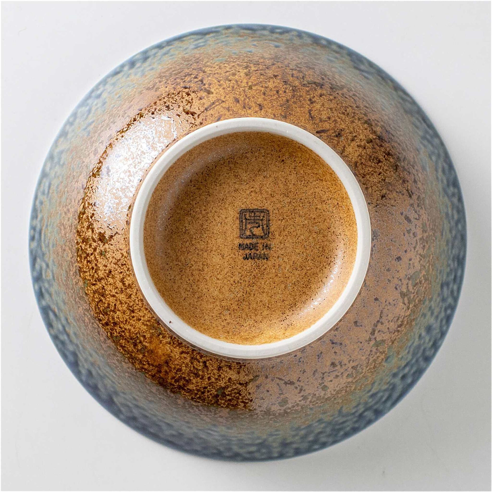 The Sandy Blue Mino Ware Porcelain 8.3 in Ramen Bowl - ZenwareCrafts