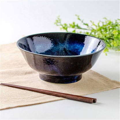 The Sixteen Nights Mino Ware Porcelain 8.3 in Ramen Bowl - ZenwareCrafts