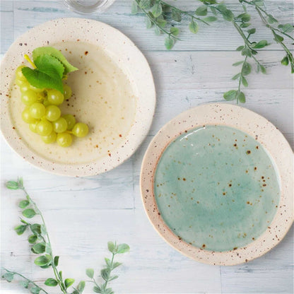 Lake Mino Ware Porcelain Plate - Large 8 in Round - ZenwareCrafts