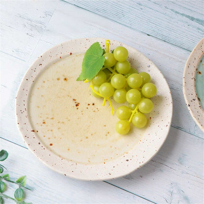 Lake Mino Ware Porcelain Plate - Large 8 in Round - ZenwareCrafts