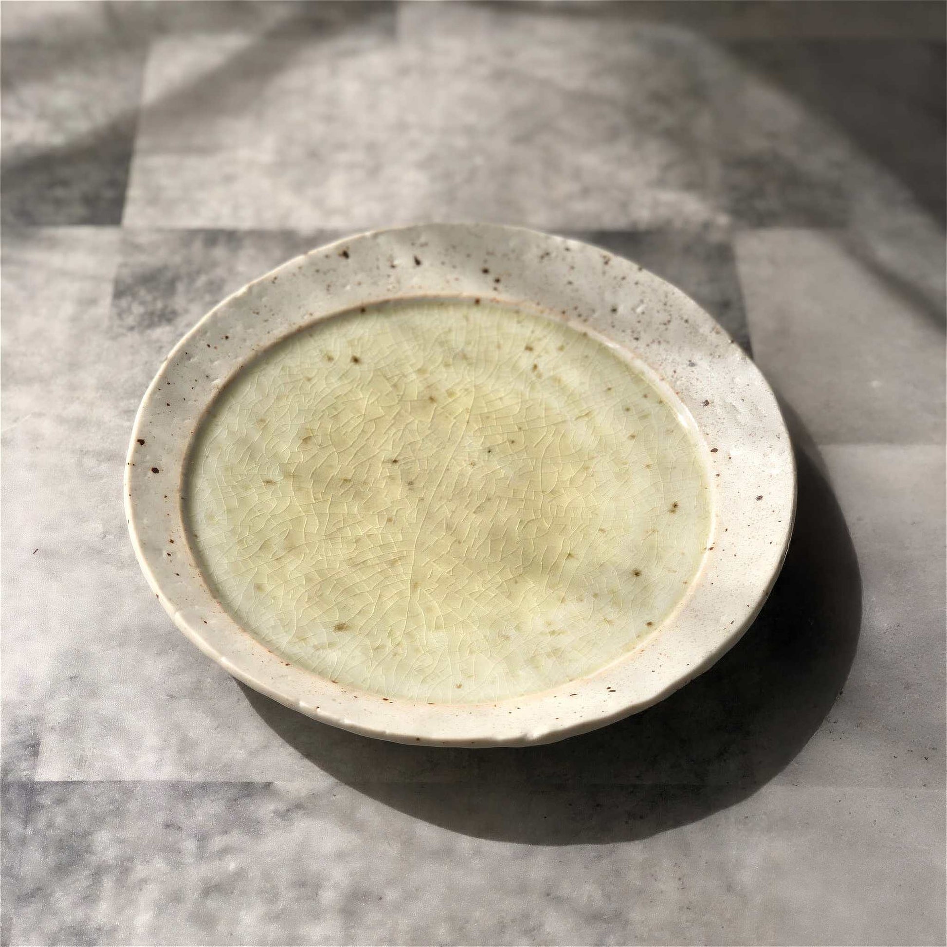 Lake Mino Ware Porcelain Plate - Large 8 in Round - ZenwareCrafts