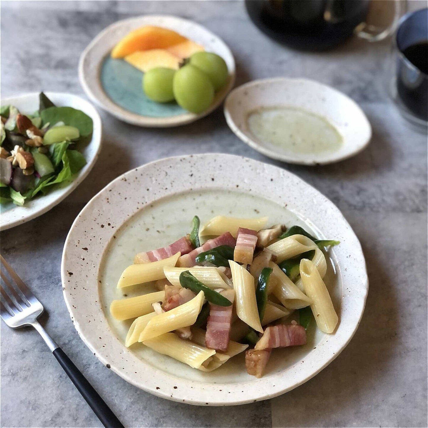 Lake Mino Ware Porcelain Plate - Large 8 in Round - ZenwareCrafts