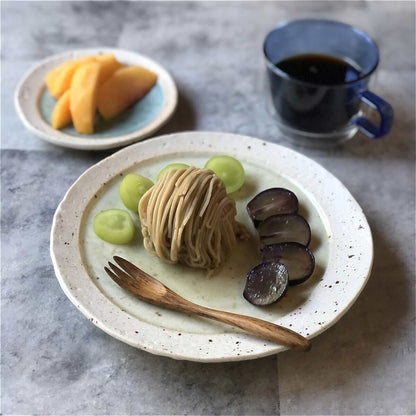 Lake Mino Ware Porcelain Plate - Large 8 in Round - ZenwareCrafts