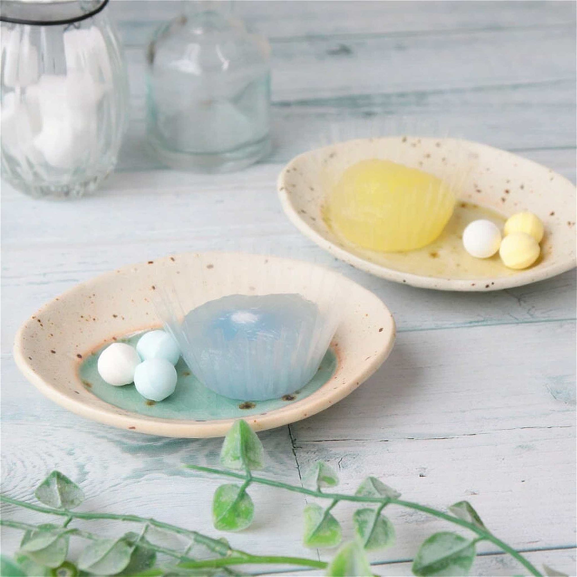 Lake Mino Ware Porcelain Plate - Small 4.4 in Oval - ZenwareCrafts