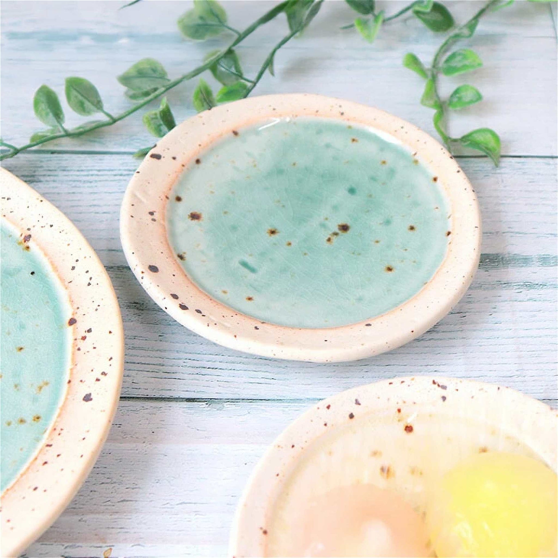 Lake Mino Ware Porcelain Plate - Small 4.9 in Round - ZenwareCrafts