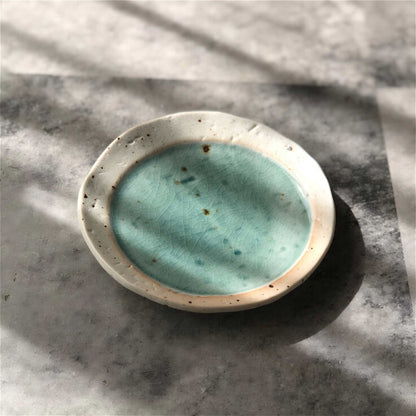 Lake Mino Ware Porcelain Plate - Small 4.9 in Round - ZenwareCrafts