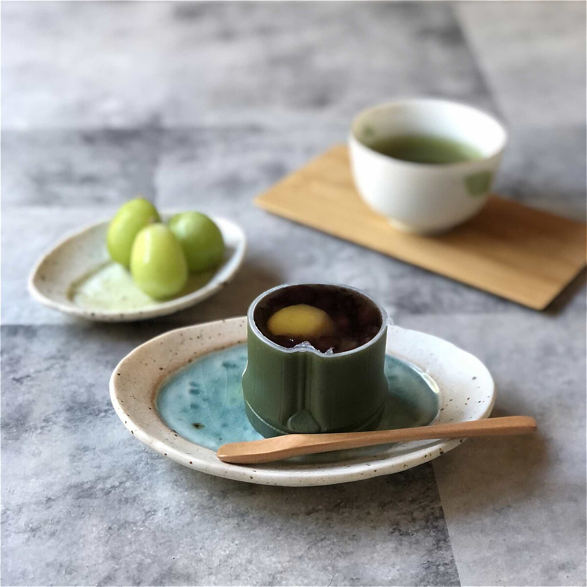 Lake Mino Ware Porcelain Plate - Small 4.9 in Round - ZenwareCrafts