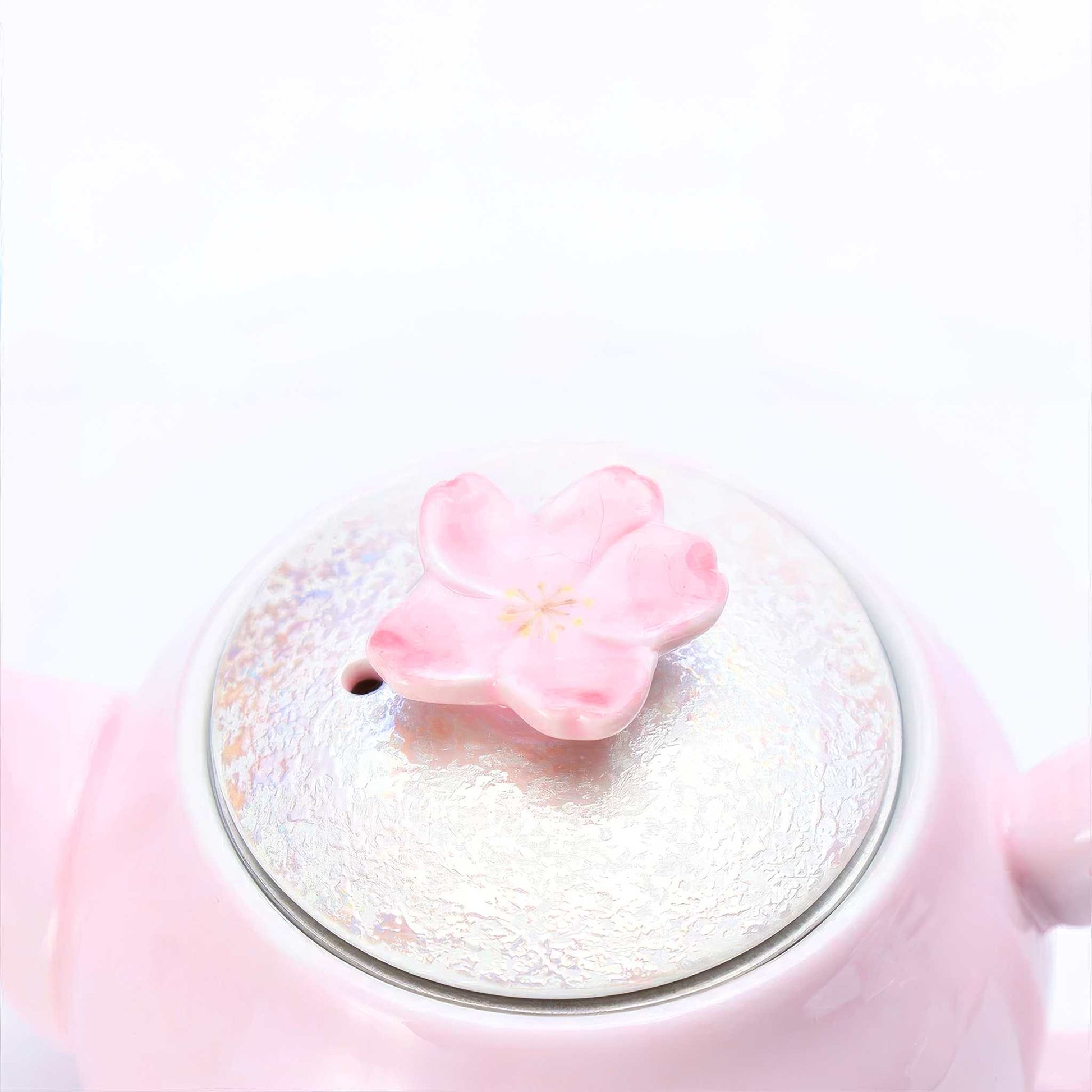 Cherry Blossom Handmade Western Teapot - Pink - ZenwareCrafts