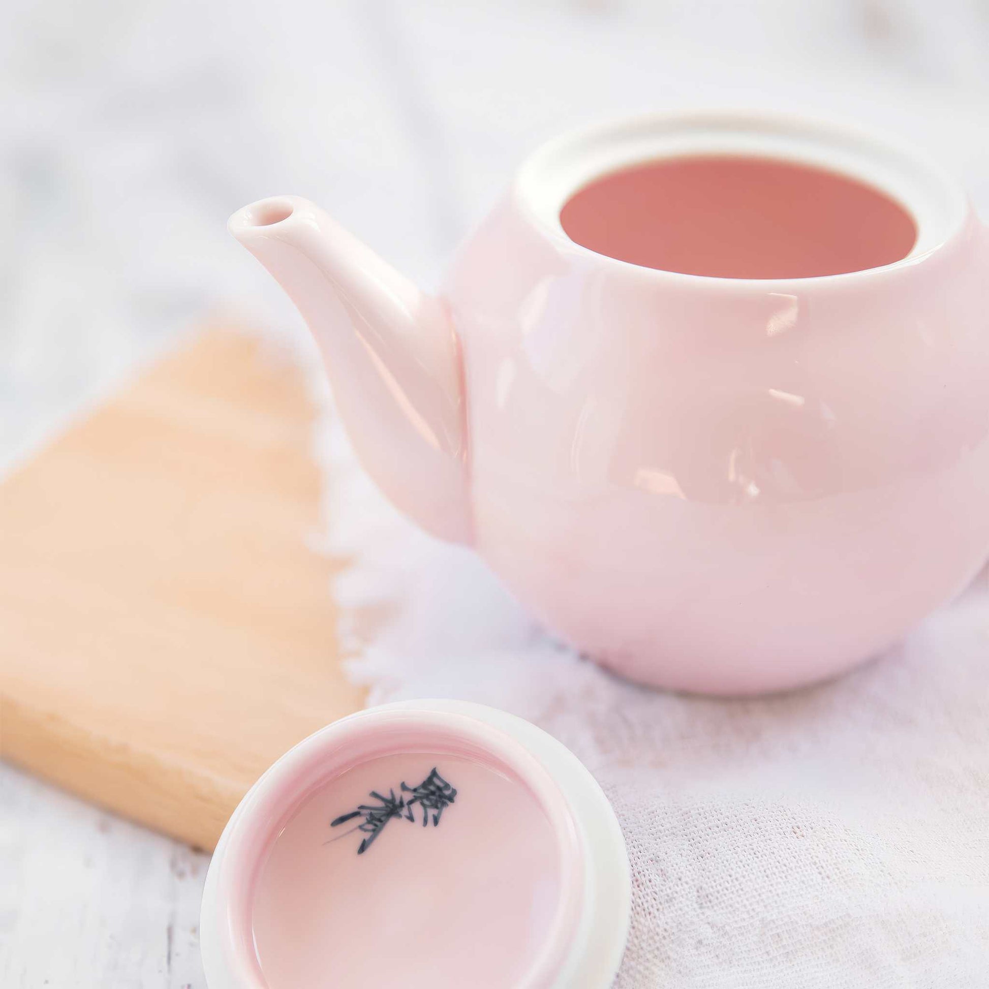 Cherry Blossom Handmade Western Teapot - Pink - ZenwareCrafts