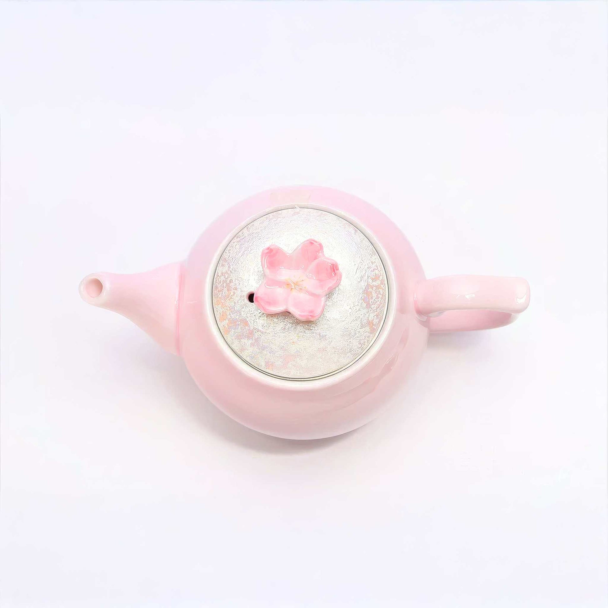Cherry Blossom Handmade Western Teapot - Pink - ZenwareCrafts