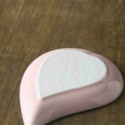 Cherry Blossom Porcelain Petal Plate Set - White/Pink