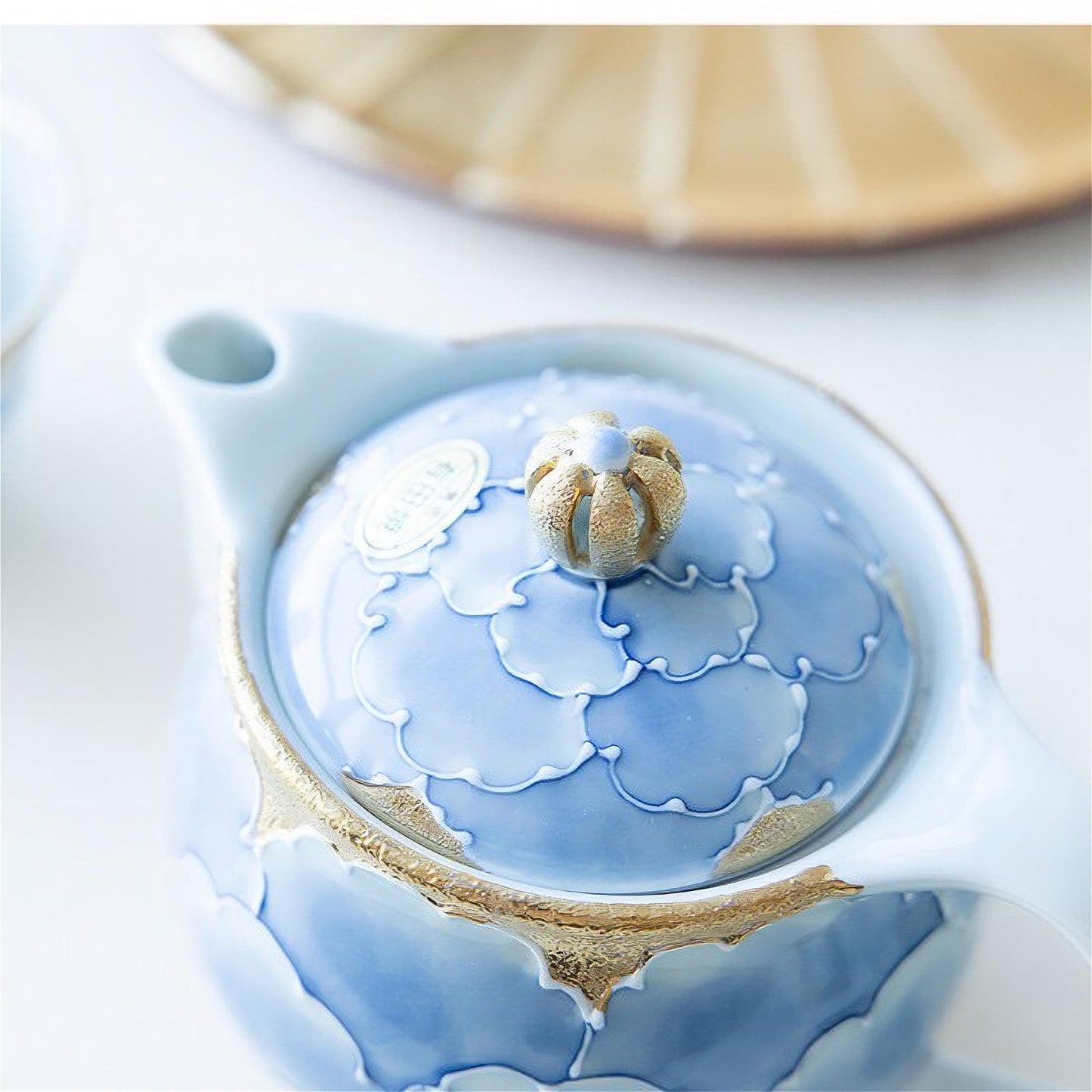 Peony Arita Ware Handmade Teapot and Cup Set