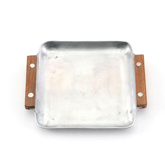 Decorative Mini Tray with Rustic Wooden Handle