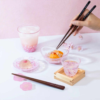 Cherry Blossom Petal Glassware Collection by Tsugaru Vidro