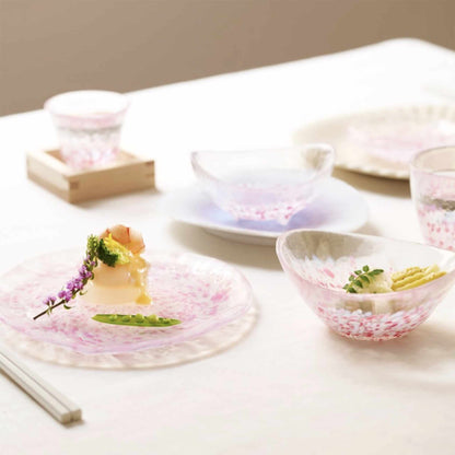 Cherry Blossom Petal Glassware Collection by Tsugaru Vidro