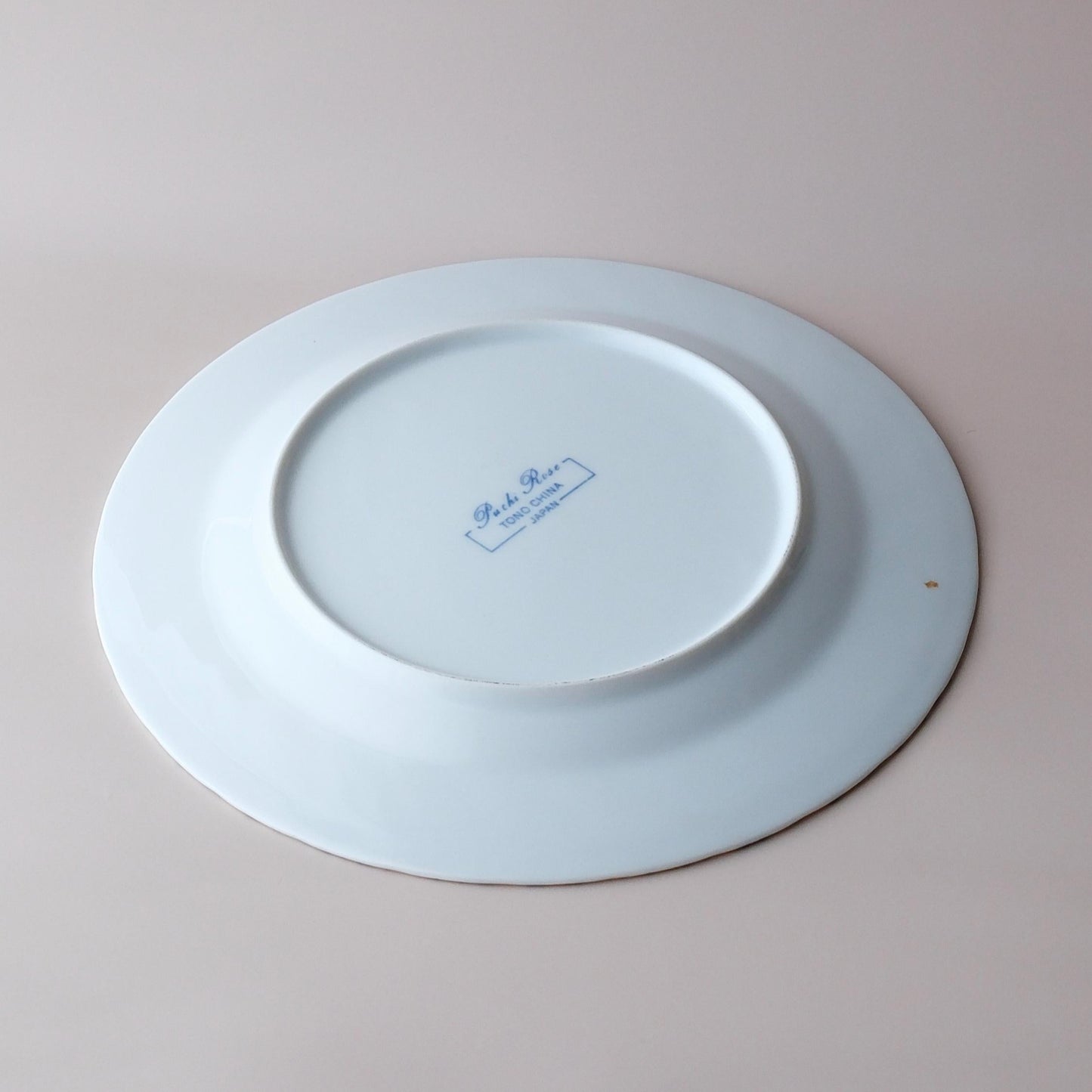 Handmade Vintage Plate - Blue Rose