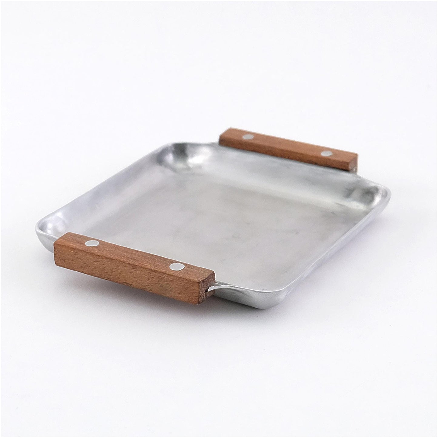Decorative Mini Tray with Rustic Wooden Handle