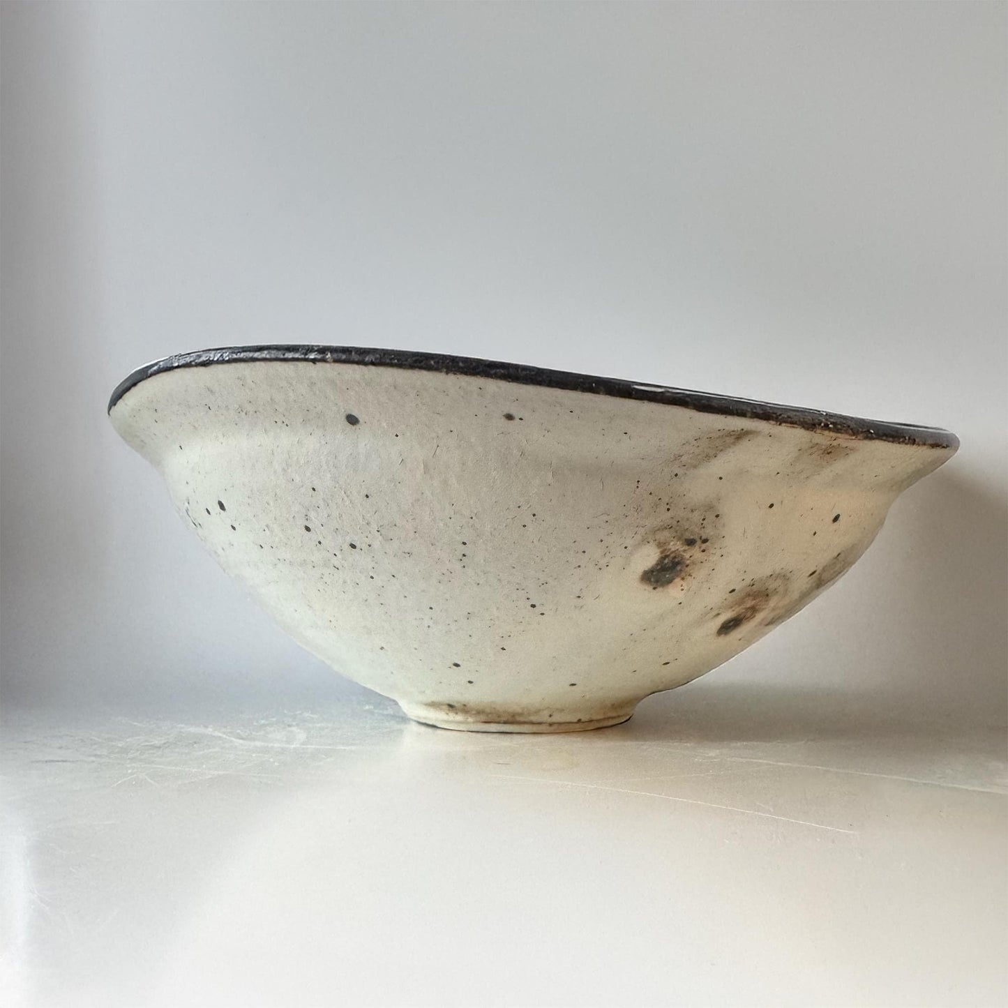 Kohiki Handmade Asymmetrical Bowl by Takashi Sogo - [Limited Qty]