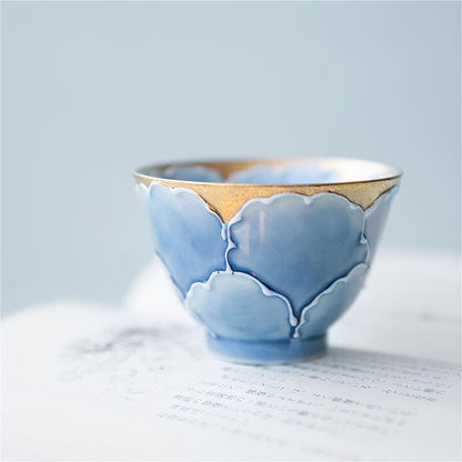 Peony Arita Ware Handmade Teapot and Cup Set
