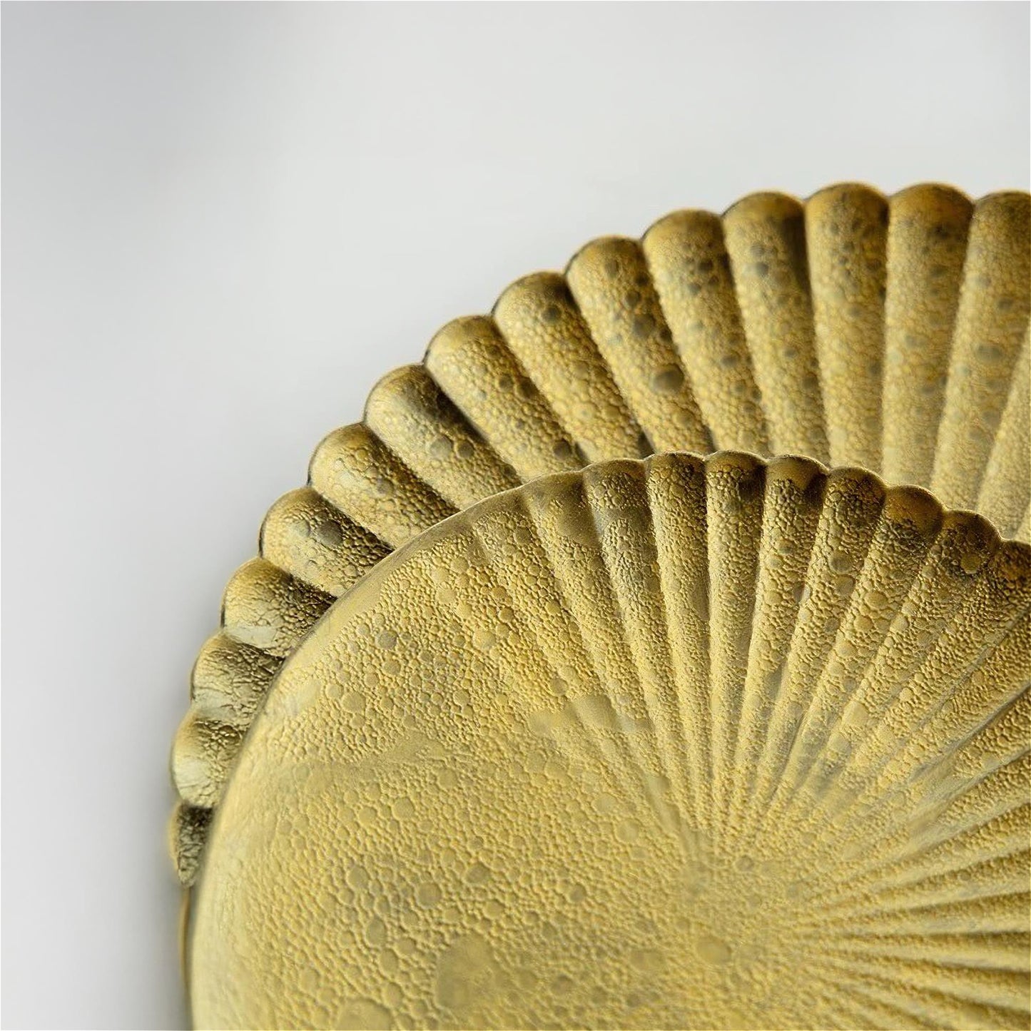 Ocean Bubble Handmade Plate Set - Gold