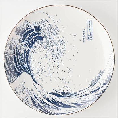 The Great Wave Mino Ware Porcelain Tableware Set