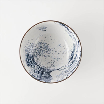 The Great Wave Mino Ware Porcelain Tableware Set