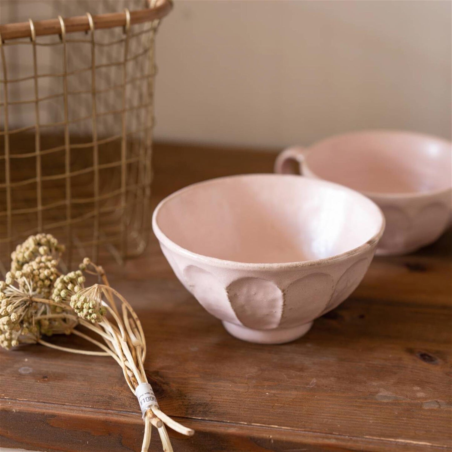 Kaneko Kohyo Rinka Handmade Soup Bowl - Pink