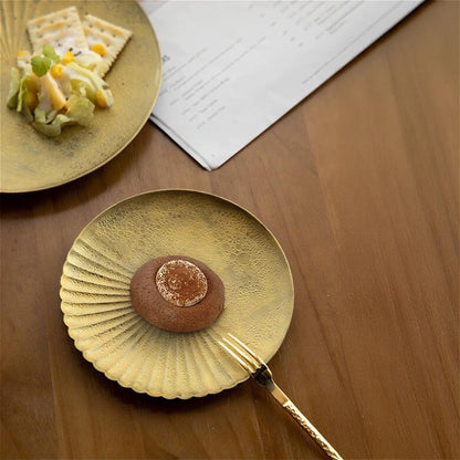 Ocean Bubble Handmade Plate Set - Gold